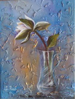 Picturi cu flori Un fir de magnolie
