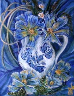 Picturi cu flori Blue Flowers