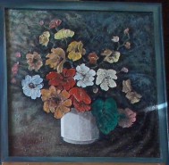 Picturi cu flori Ikebana cu petunii