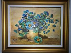 Picturi cu flori Albastrele
