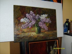 Picturi cu flori Liliac-2