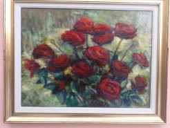 Picturi cu flori Trandafiri rosii