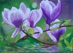 Picturi cu flori Feerie in mov