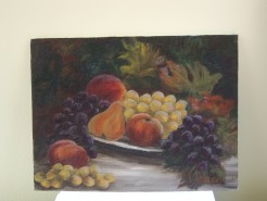Picturi cu flori Cos cu fructe2
