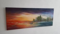 Picturi cu peisaje Micul pescar 