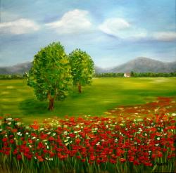 Picturi cu peisaje Dor de vara...