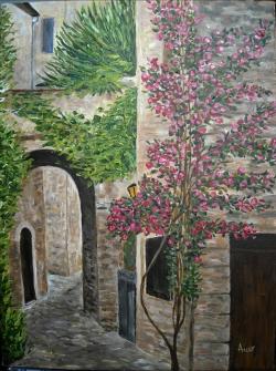 Picturi cu peisaje Straduta in Franta