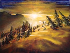 Picturi cu peisaje Mioritica