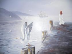 Picturi cu peisaje Fata .