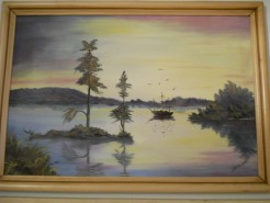 Picturi cu peisaje Rasarit de soare