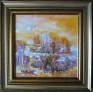 Picturi cu peisaje Toamna tirzie in delta