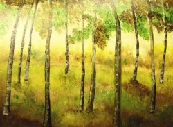 Picturi cu peisaje Toamna in padure