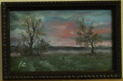 Picturi cu peisaje Peisaj seara de august