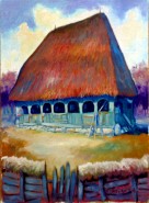 Picturi cu peisaje Casa taraneasca i