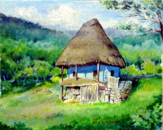 Picturi cu peisaje Casa taraneasca ii
