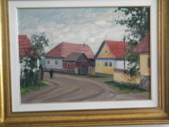 Picturi cu peisaje Sat din transilvania