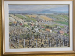 Picturi cu peisaje Vara in vie