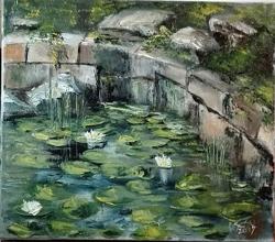 Picturi cu peisaje Iazul  cu nuferi