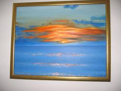 Picturi cu peisaje Apus de soare la ocean