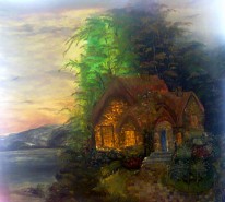 Picturi cu peisaje Apus de vara