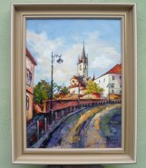 Picturi cu peisaje Biserica evanghelica -sibiu