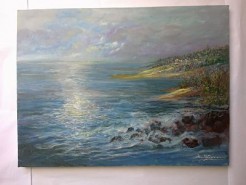 Picturi cu peisaje Rasarit la tarm de ion matasareanu