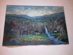 Picturi cu peisaje semnat Ioan Matasareanu