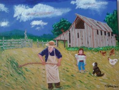 Picturi cu peisaje La intors de fan