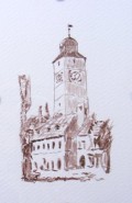 Picturi cu peisaje Turnul sfatului sibiu