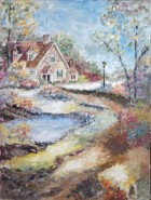 Picturi cu peisaje Casa din povesti