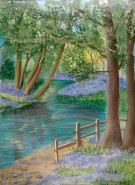 Picturi cu peisaje Parau in padure