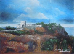 Picturi cu peisaje Ruinele de la kaliakra