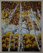 Picturi cu peisaje Padure de mesteceni 2