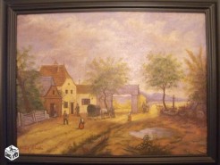 Picturi cu peisaje Peisaj satesc