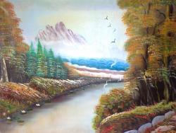 Picturi cu peisaje Lacul lui Fran