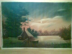 Picturi cu peisaje La pescuit