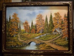 Picturi cu peisaje Cabana dintre munti