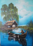 Picturi cu peisaje La pescuit 3