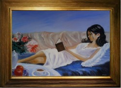 Picturi cu potrete/nuduri Lectura