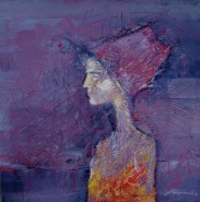 Picturi cu potrete/nuduri Portret de fata galbena