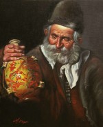 Picturi cu potrete/nuduri Drink man