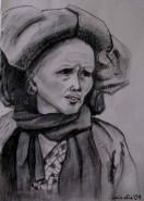 Picturi cu potrete/nuduri Portret femeie din mongolia