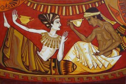 Picturi cu potrete/nuduri Motiv grec