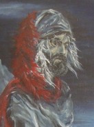 Picturi cu potrete/nuduri Hamlet si duhul tatalui - detaliu