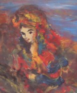 Picturi cu potrete/nuduri Nimfa - detaliu portret