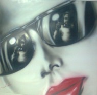 Picturi cu potrete/nuduri Red lips