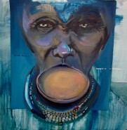 Picturi cu potrete/nuduri Femeia mursi