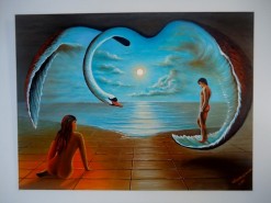 Picturi cu potrete/nuduri Adam si eva