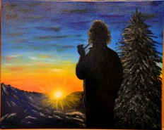 Picturi cu potrete/nuduri Domnul cu pipa