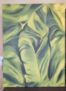 Picturi cu potrete/nuduri Fata din frunze